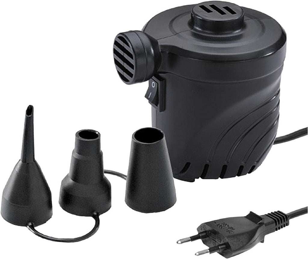 Elektrisk luftpumpe 230V 140W med 3 adaptere - High Peak forfra