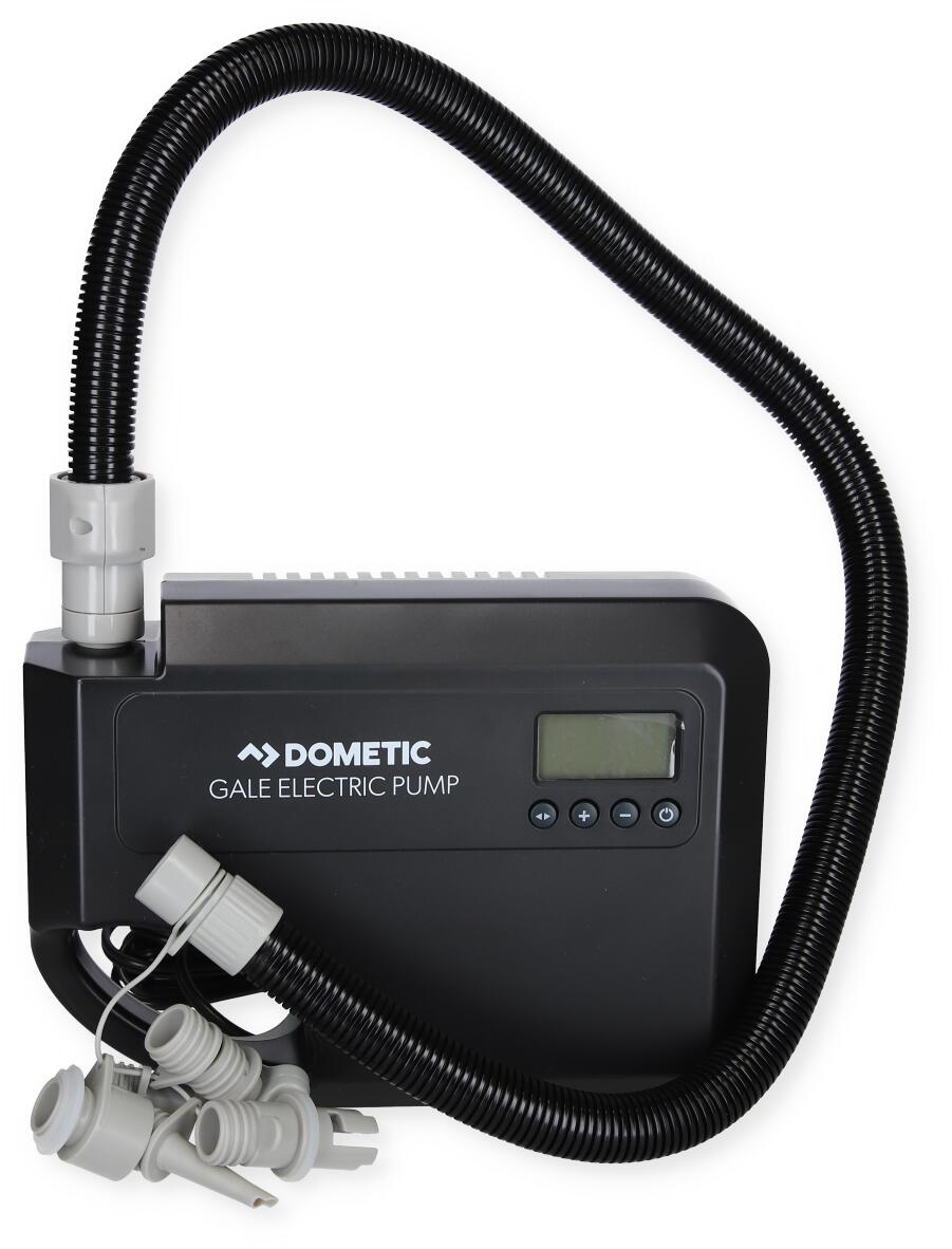 Elektrisk luftpumpe Gale 12V for lufttelt, 6 dyser - Dometic forfra