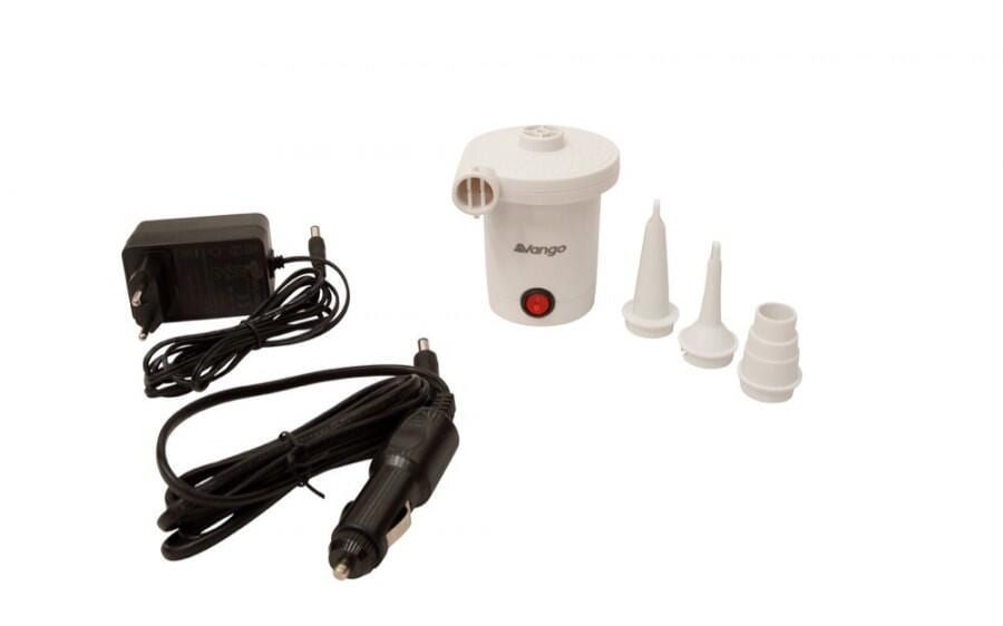 Elektrisk luftpumpe Mistral AC/DC 250L/min 12V hvit - Vango forfra