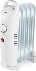 Elektrisk oljeradiator KA-5103 500W 5 ribber for campingvogn Tristar forfra