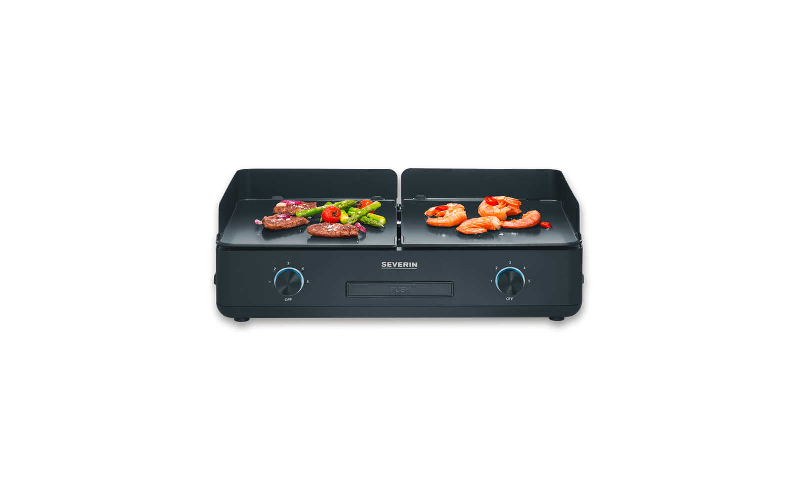 Detalj av keramisk belegning på Elektrisk plancha bordgrill PG 8569