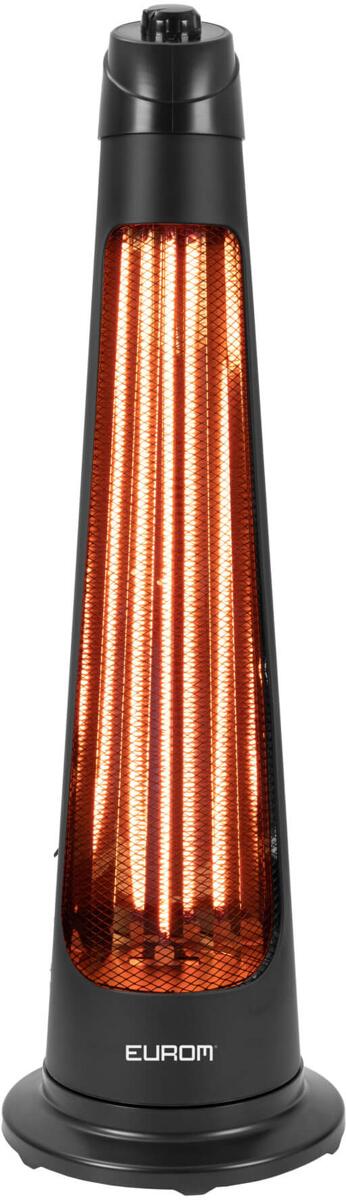 Elektrisk terrassevarmer Q-Tower 1200, forfra