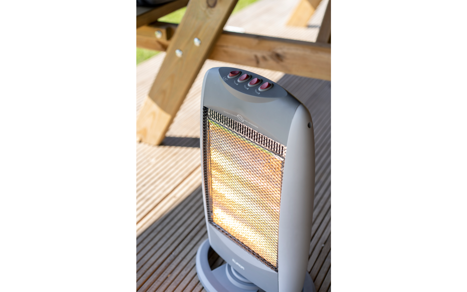 Detalj av Elektrisk varmestråler Safe-t-Shine 1200 Compact 3 trinn
