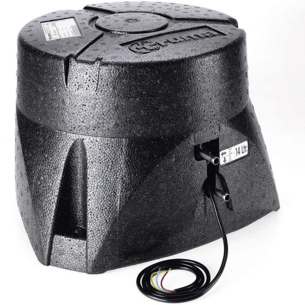 Elektrisk varmtvannsbereder 14 l 850 W 230 V rustfritt stål forfra