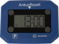 Elektronisk parkeringsskive med automatisk tidsinnstilling forfra