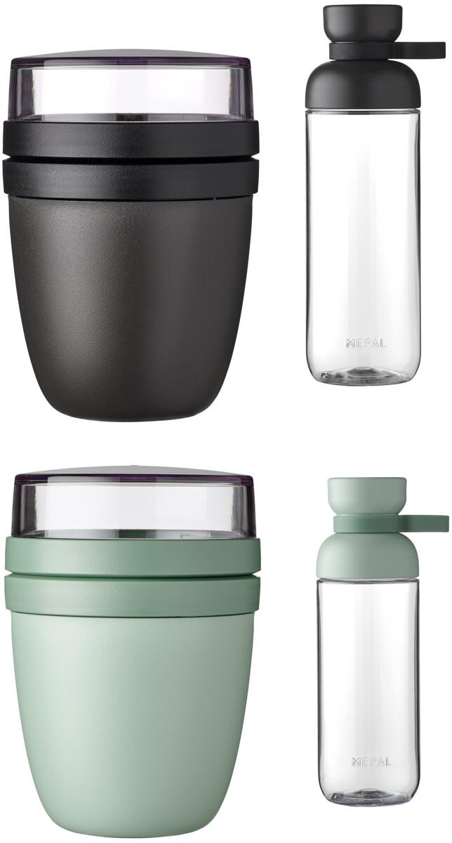 Ellipse lunchpot 500ml og Vita drikkeflaske 700ml sett fra Mepal