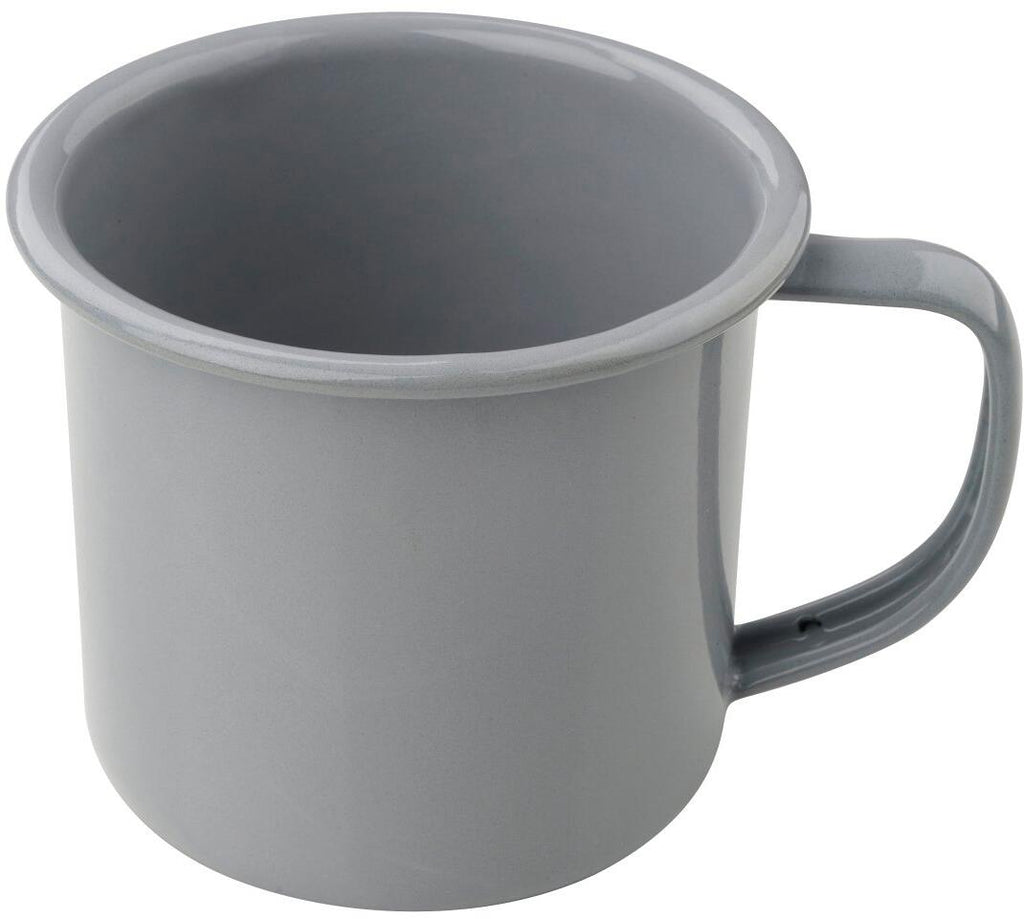 Emaljekopp lysgrå 200 ml forfra