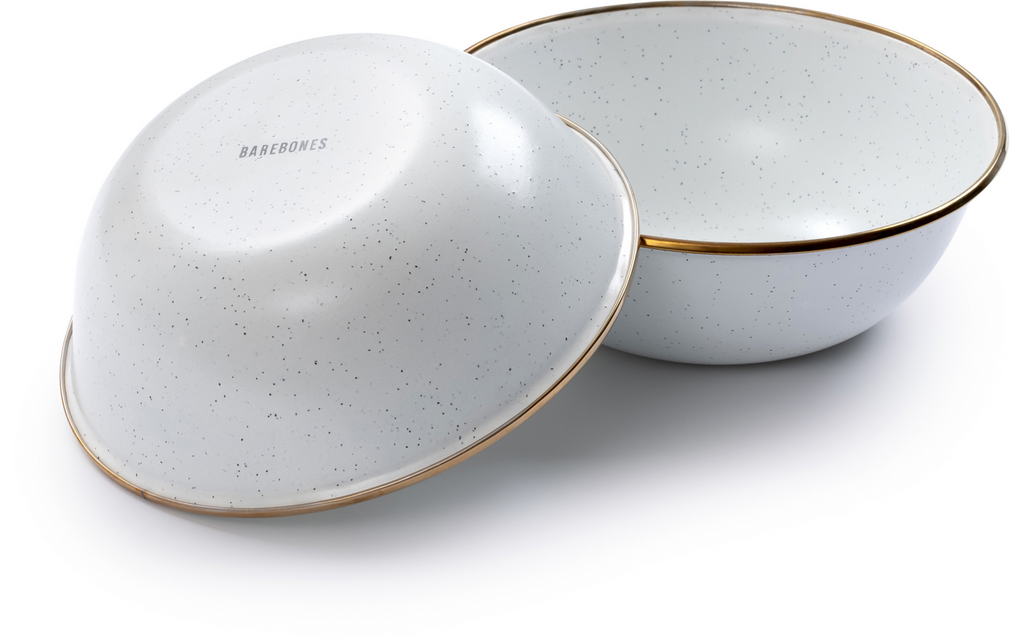 Emaljert bolle sett 2-deler egg shell, 185 g - Barebones