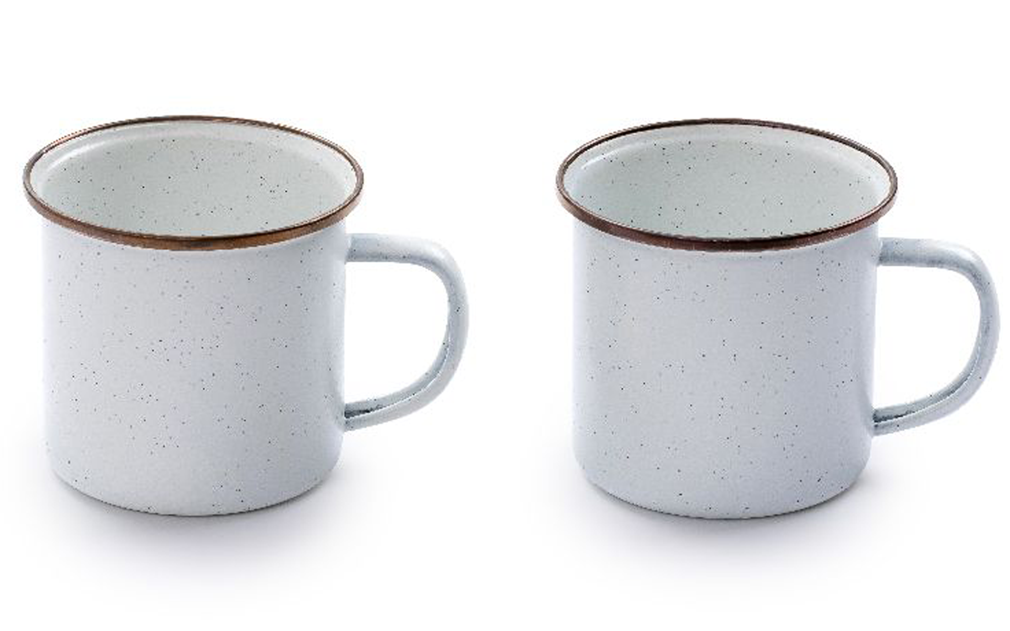 Emaljert koppesett Enamel 2-deler egg shell - Barebones olivengrønn kopp