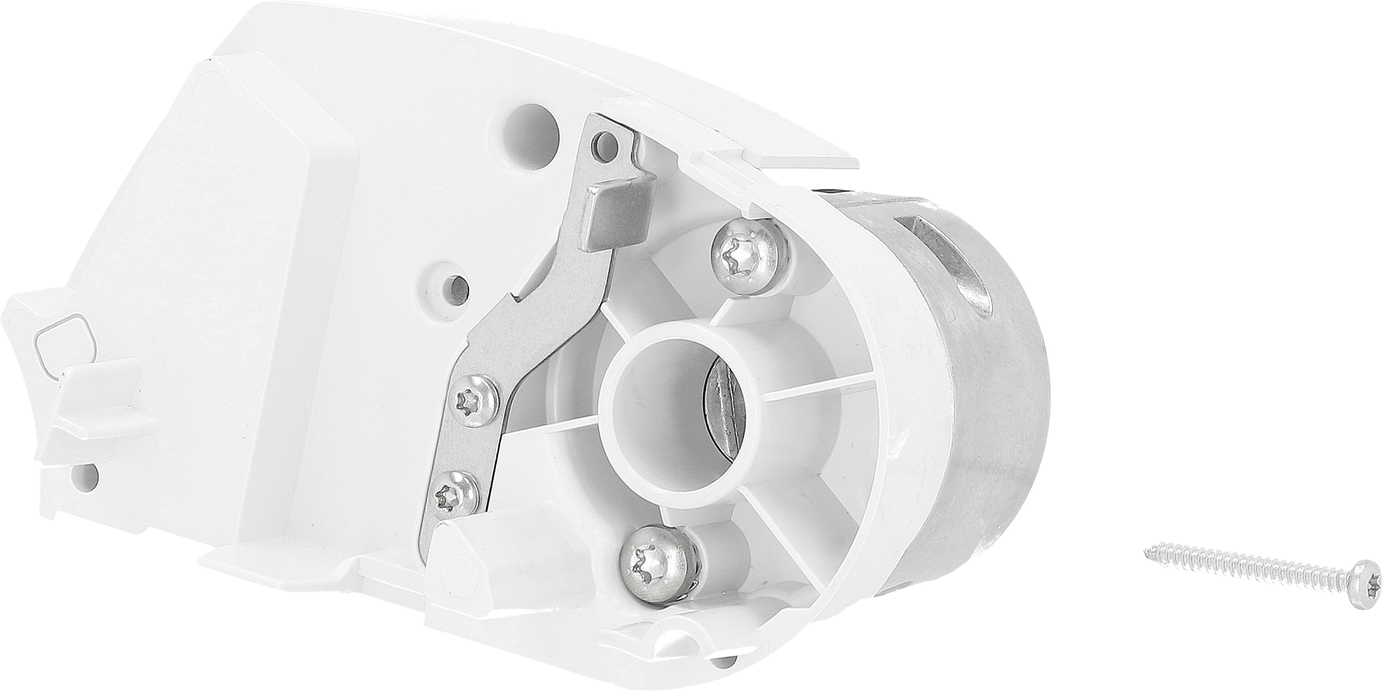 Endeplate venstre for markise Omnistor 5200 hvit - Thule forfra