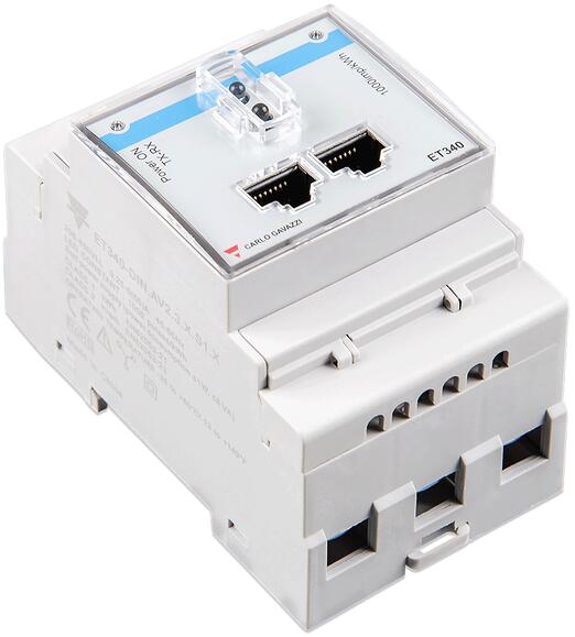 Energimåler ET340 trefase maks 65 A RS485 fra Victron Energy vist forfra