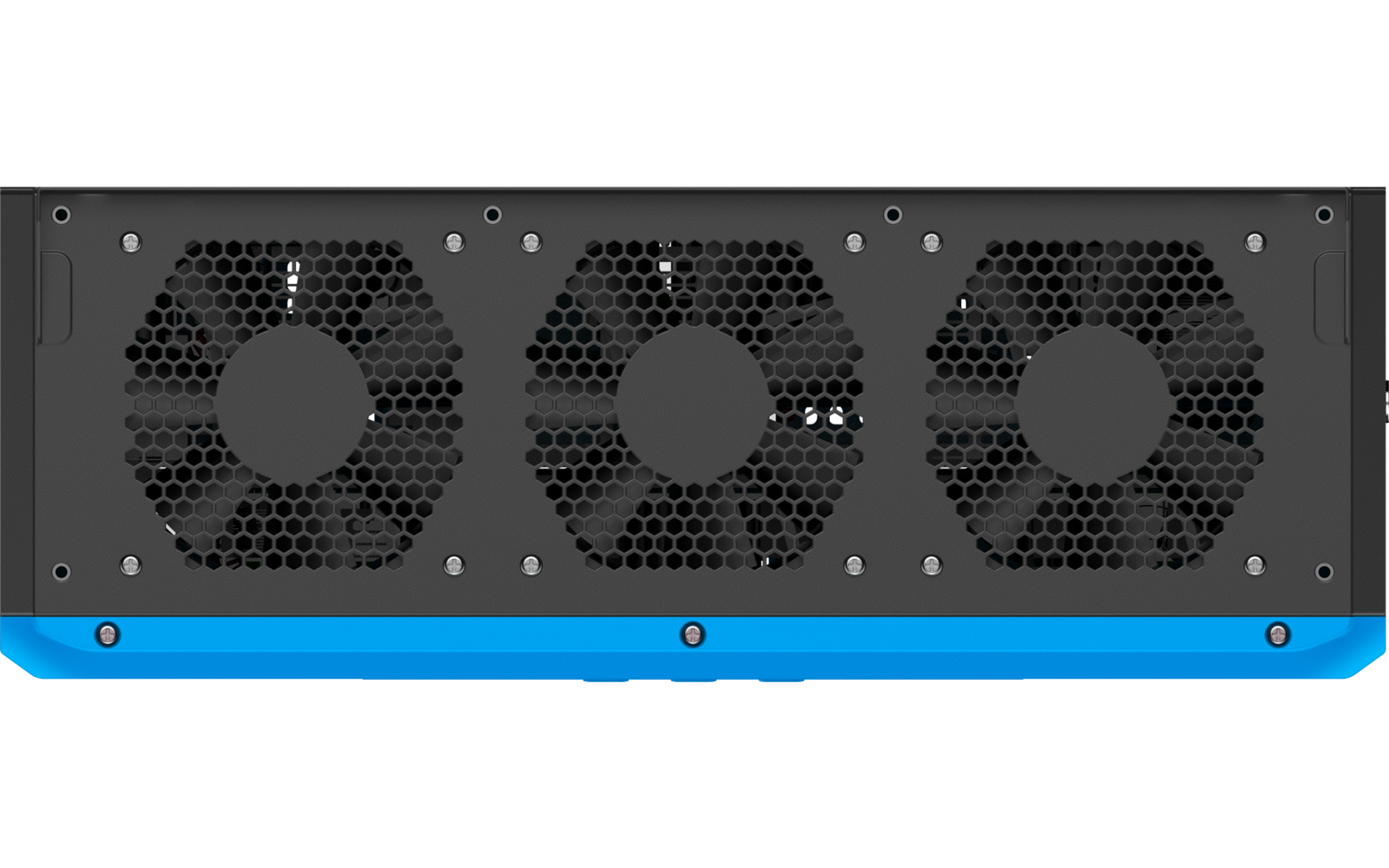 Detalj av tilkoblinger på Energisystem RV5 Power Hub 5000W med 5120 Wh LiFePO4 batteri