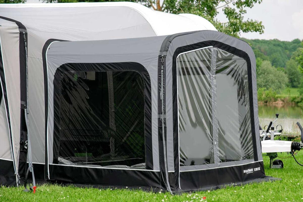 Eris fortelt-tilbygg 210x180 cm for Pluto/Ceres/Vega - Westfield nærbilde av stoff og vinduer