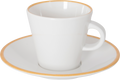 Espresso sett Linea Line gold 85 ml melamin Gimex forfra