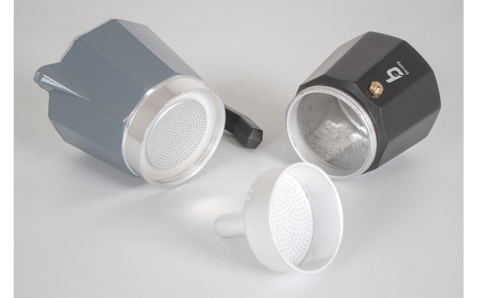 Bakside av Espressokoker aluminium 6 kopper 350 g - Bo-Camp