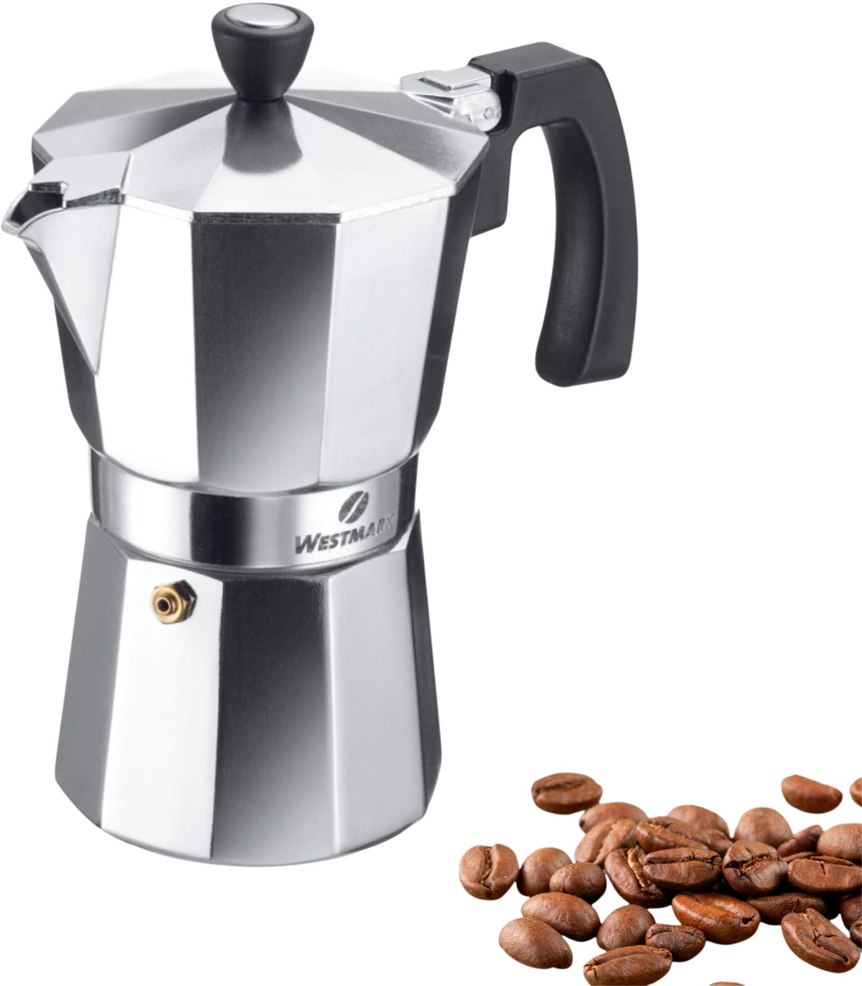 Espressokoker Brasilia aluminium forfra