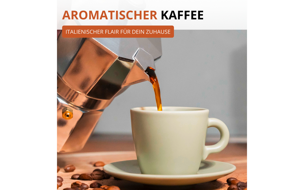 Detalj av Espressokoker Brasilia aluminium
