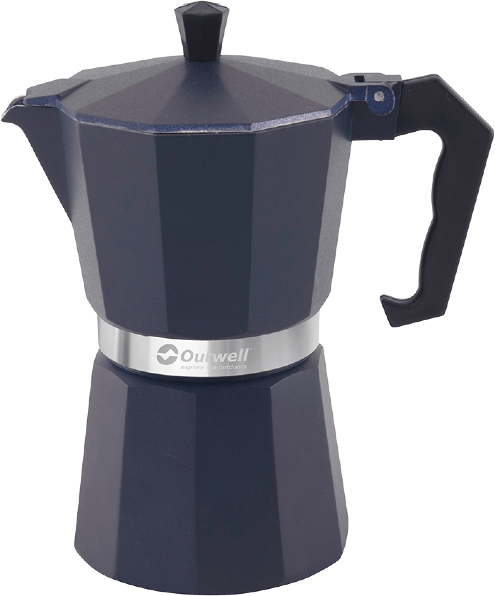 Espressokoker Brew aluminium størrelse M 100ml - Outwell forfra