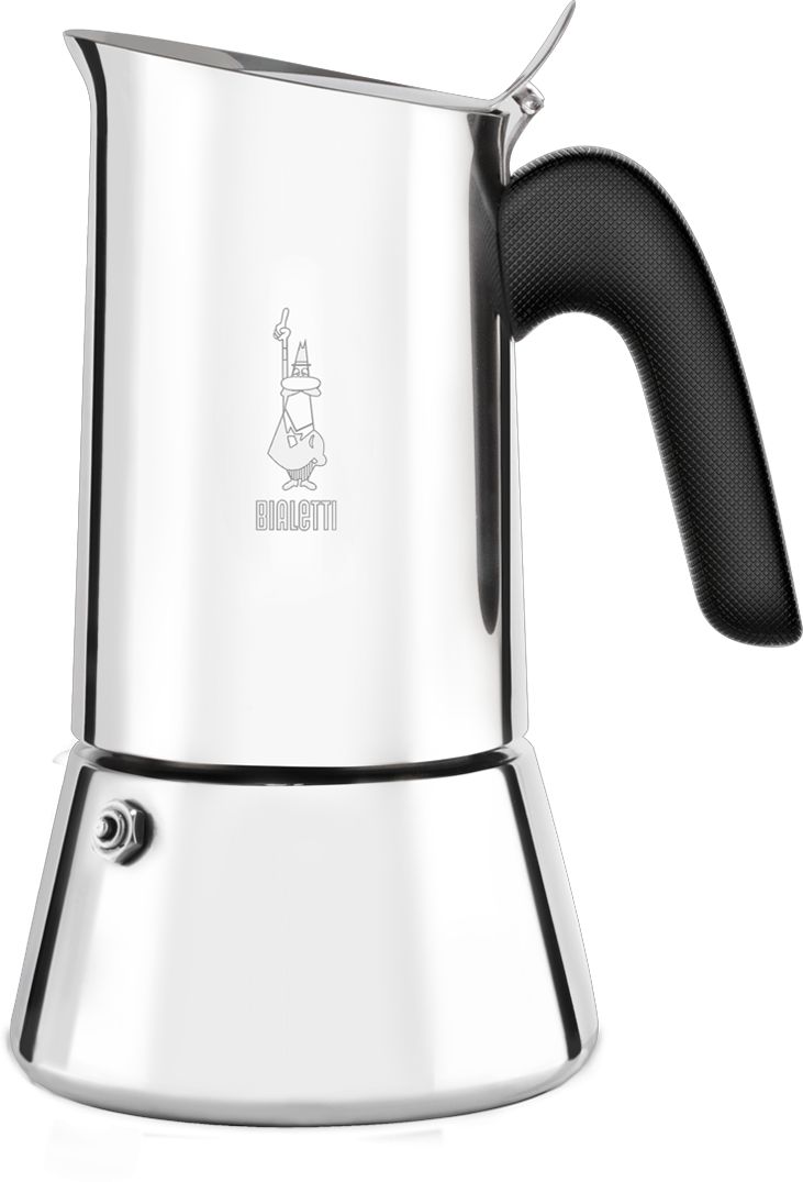 Espressokoker New Venus rustfritt stål 4 kopper induksjon fra Bialetti for enkel espresso