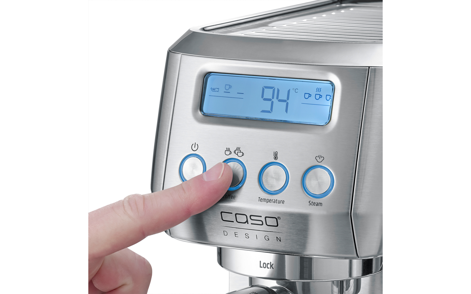 Baksiden av Espressomaskin EspressoGourmet Crema 20 bar med dampstav