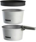 Essential kokekartsett 4-deler aluminium med stekepanne - Primus forfra