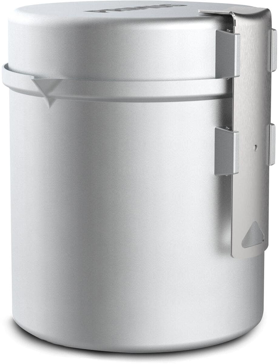 Essential Trek Pot gryte med stekepanne 1 liter aluminium forfra