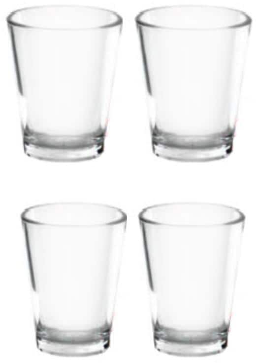 Estella glasssortiment i SAN-plast sett