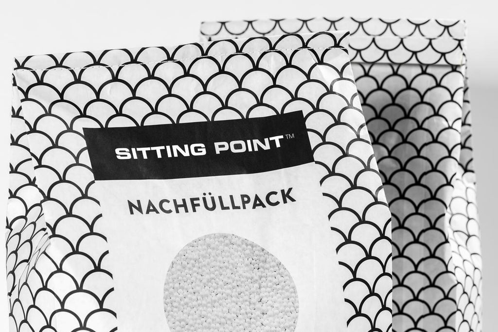 Detalj av Etterfyllingspakke EPS-perler 60L for sittesekker Sitting Point
