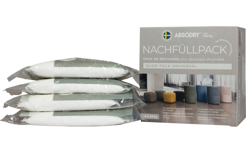 Etterfyllingspose Duo Family 4 x 300 g for Series 3/6 - Absodry nærbilde av krystaller