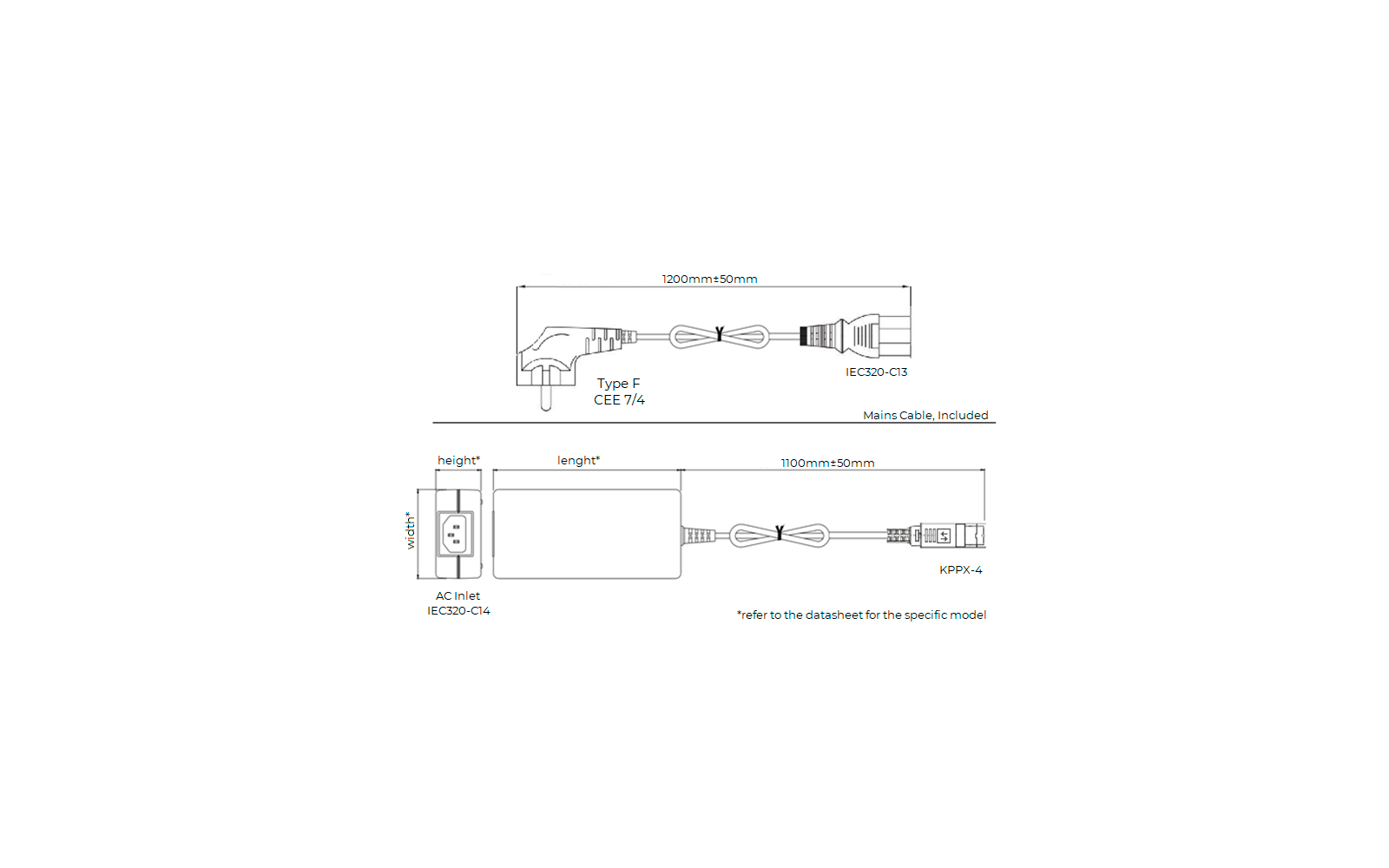 Detalj av Ettervarming nettadapter 12V 62W for 30L bereder - Fothermo