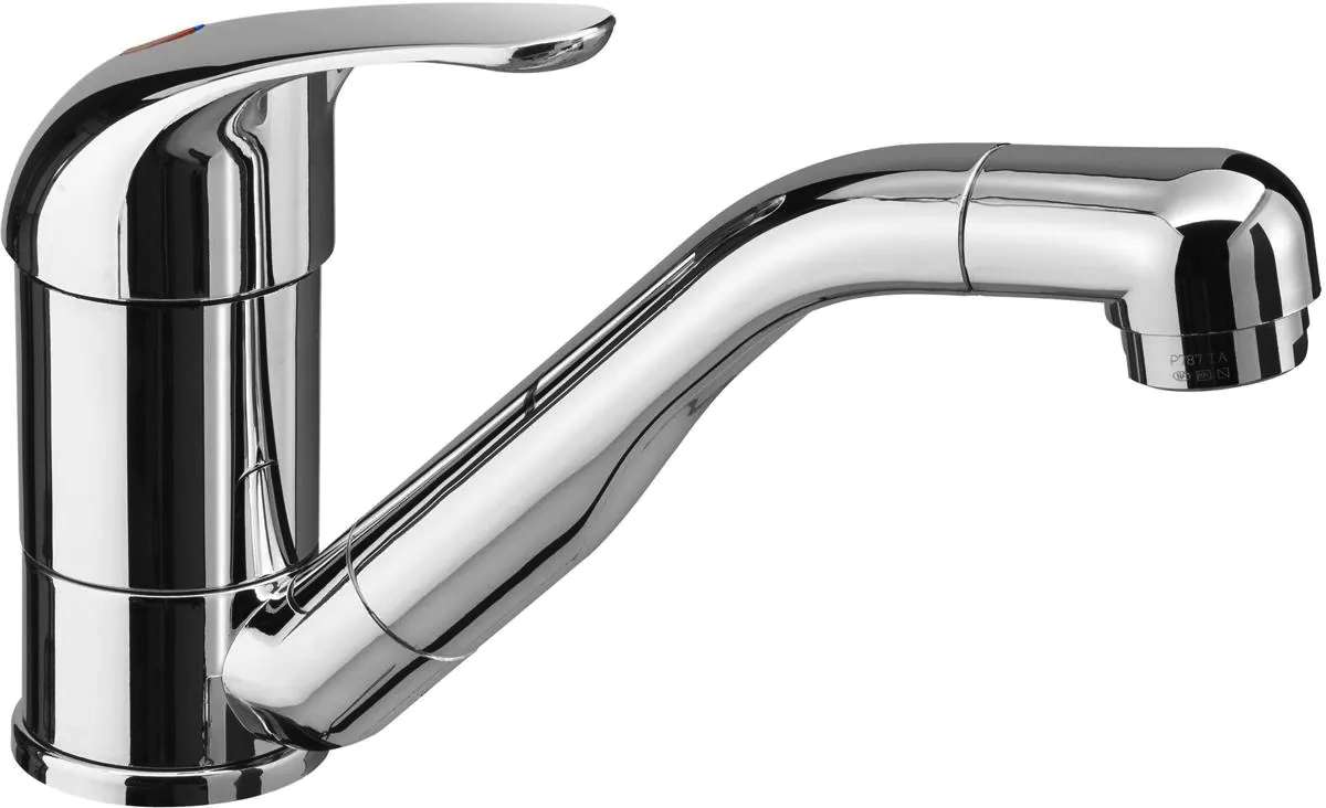 Ettgreps blandebatteri Kama C keramisk 360° svingbar 175 mm fra Reich, forfra