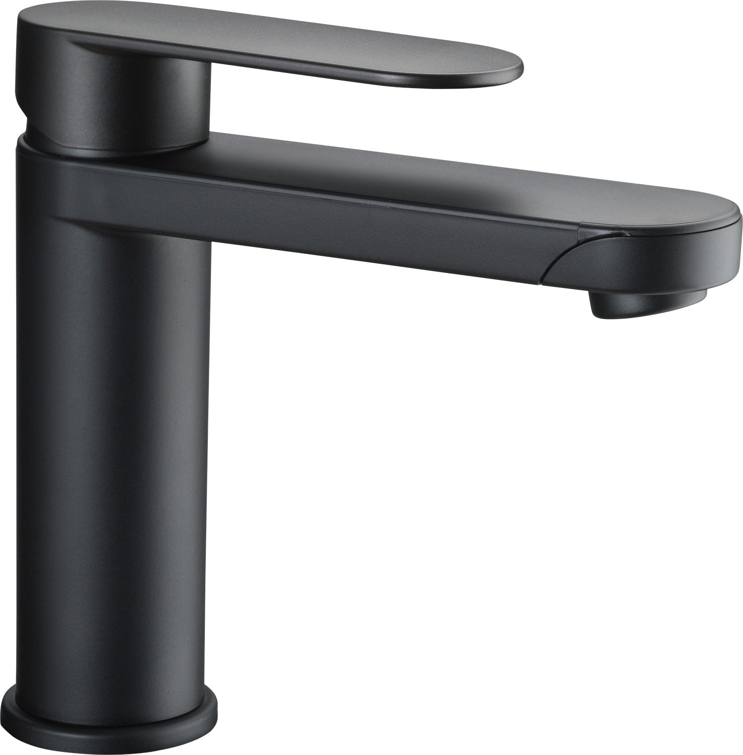 Ettgreps blandebatteri Linnea svart matt med bryter 50 mm for campingvogn