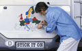 Europa-klistremerke sett for campingvogn og bobil 60x50 cm fra Stick it on Graphics