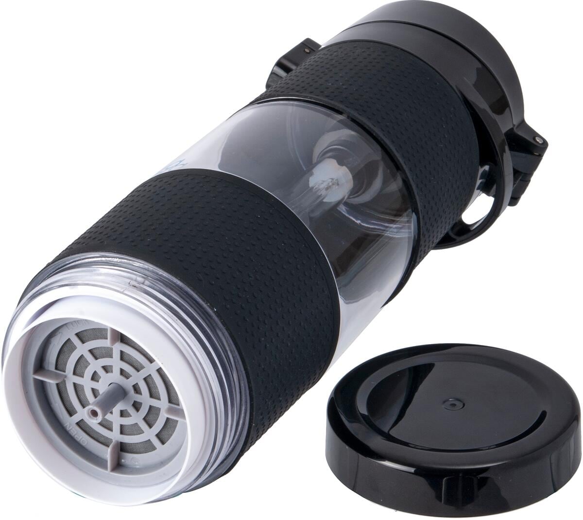 Fairbanks UV-vannfilter 0,45 l med aktivkullfilter bakside