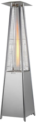 Fakkelvarmer Cheops i rustfritt stål 9,3 kW 223 cm front