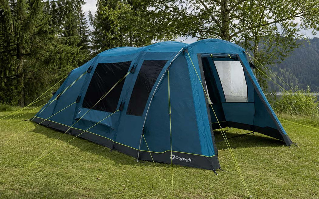 Familietelt Hornet 5 Air 5 personer luftstenger 20 kg - Outwell oppslått sett forfra