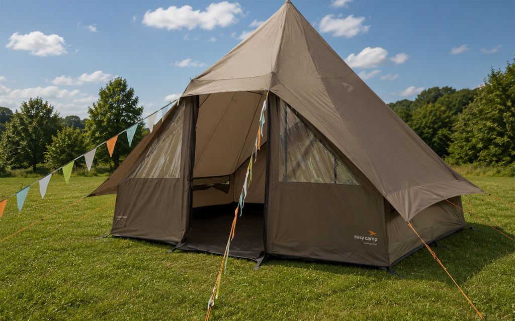 Familietelt Orsa Cabin for 8 personer 3000 mm 9,4 kg - Easy Camp sett forfra