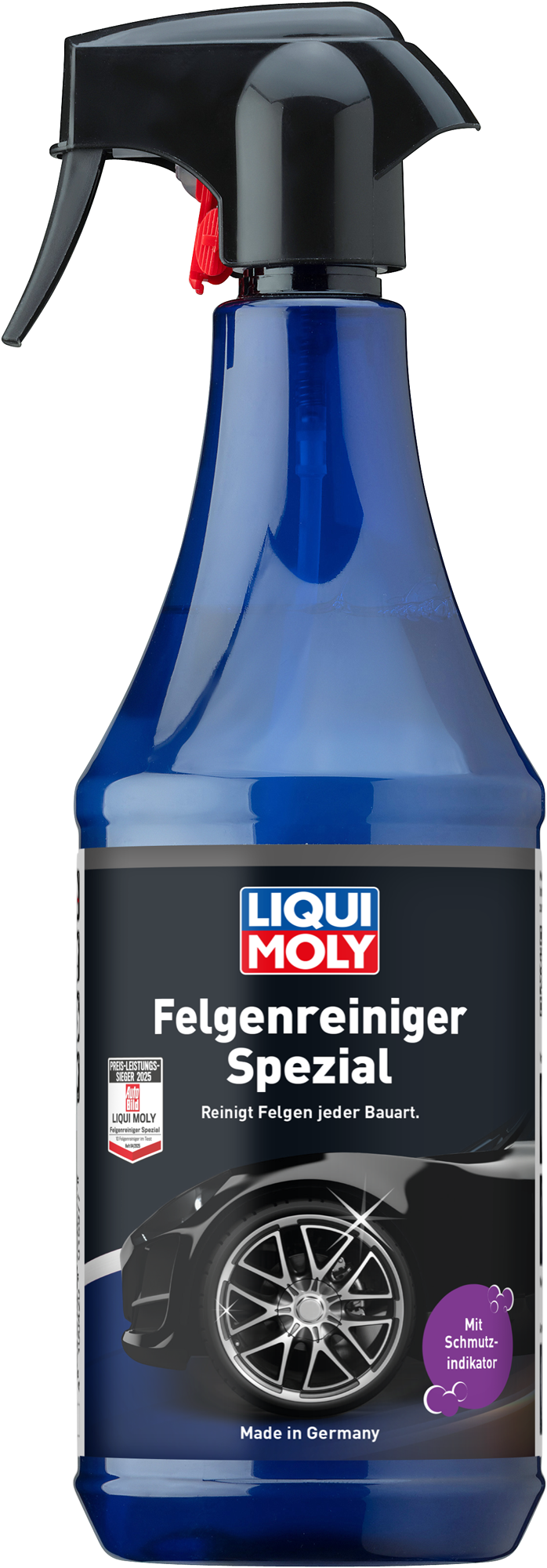 Felgrens spesial for alu- og stålfelger 1 liter - Liqui Moly flaske forfra