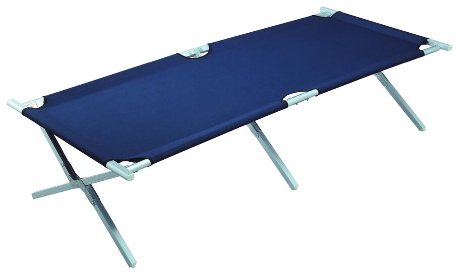 Feltseng i aluminium 190x66x40cm maks 100 kg blå - Trigano forfra