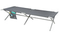 Feltseng i aluminium med oppbevaringslomme, 120 kg, mørkegrå front