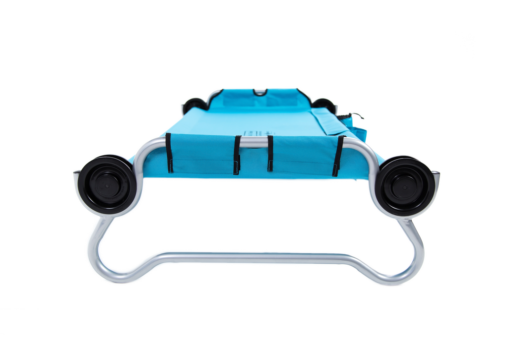 Feltseng Kid-O-Bed enkeltseng rund ramme 156,5x70 cm blå forfra