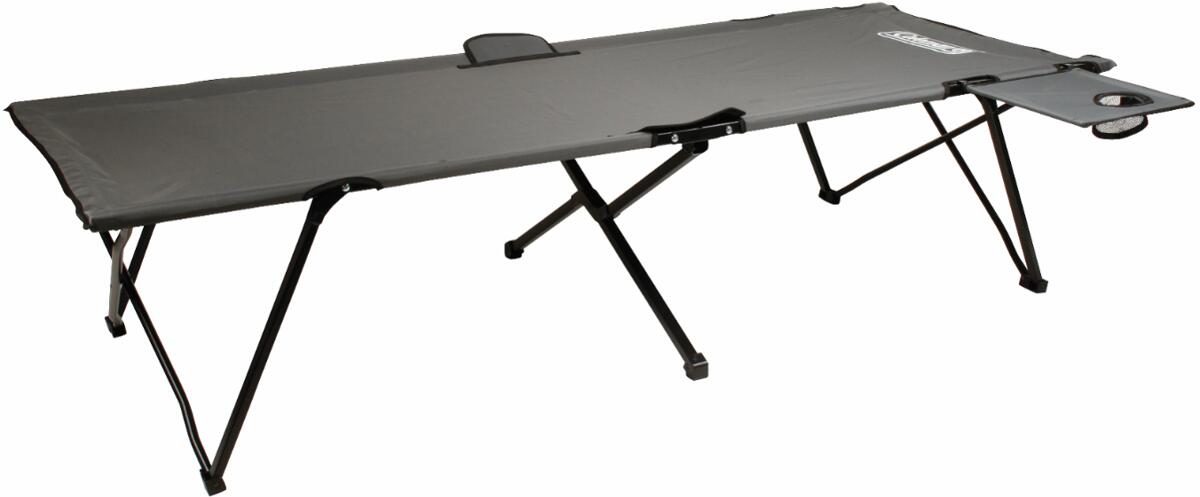 Feltseng Packaway 203x81 cm med sidebord, stålramme for campingkomfort