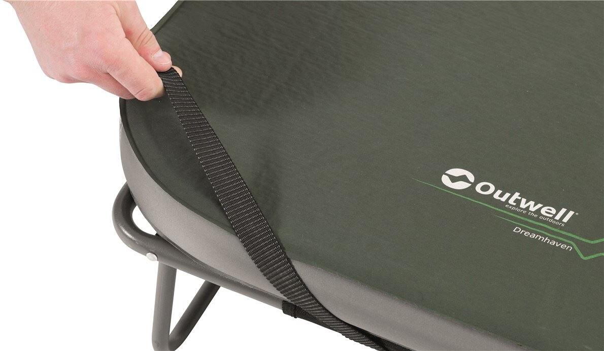 Feltseng Tostado 63x193cm stålramme maks 125 kg svart detalj av ramme