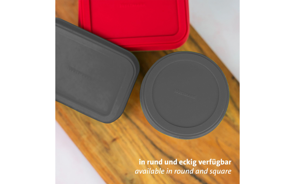 Nærbilde av silikonmateriale på Ferskholdelokk i silikon 2 stk, firkantede Westmark