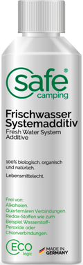 Ferskvann-systemtilsetning for tank og ledninger 250 ml - SAFE CAMPING forfra