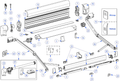 Feste for støttefot til frontskinne 2 stk for Omnistor 5003/6200/8000/9200 - Thule forfra