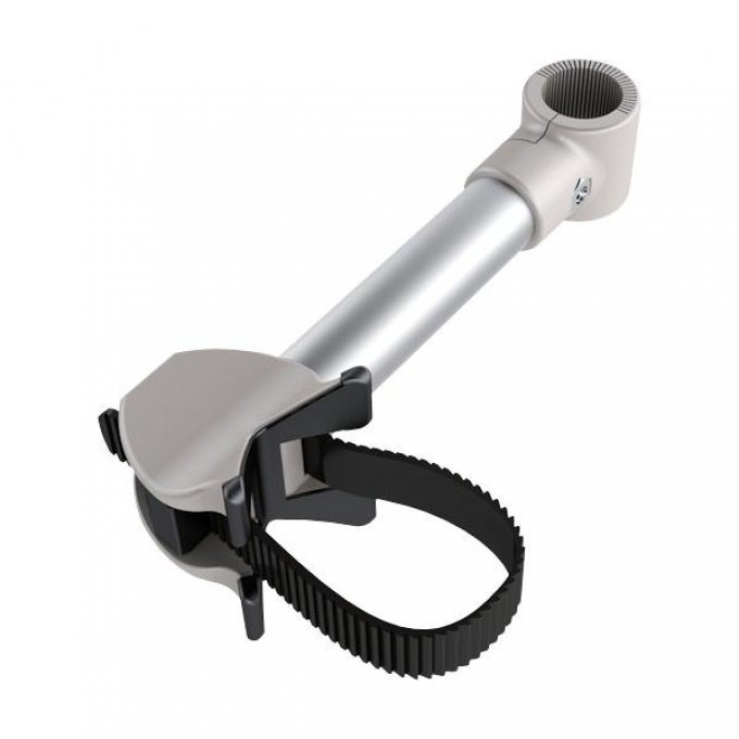 Festeklo for sykkelramme, 360° justerbar, 19 cm bred - Euro Carry i sølv
