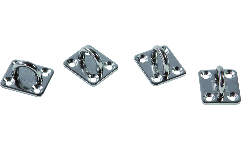 Festekroker i rustfritt stål 4-pakning 3,5x2x3 cm - Fiamma bakside