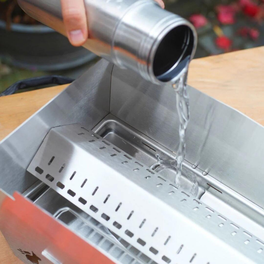 Fettoppsamlerskål Pool i rustfritt stål for grill - Skotti montert