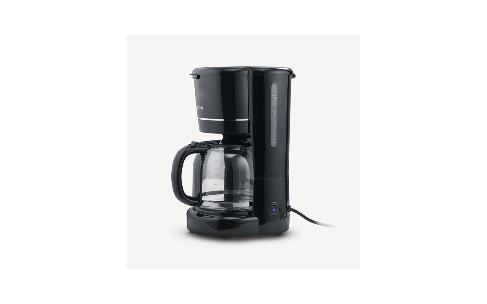 Filterkaffemaskin KA 4320 900 W opptil 10 kopper svart detalj filter
